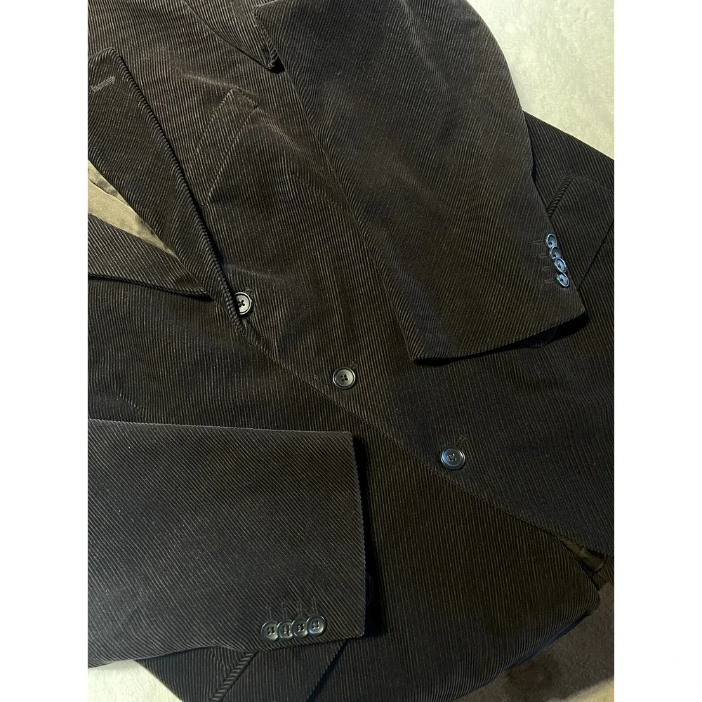 Banana Republic Mens 44S Brown Corduroy Cotton Blazer Sport Jacket 3/2 Roll